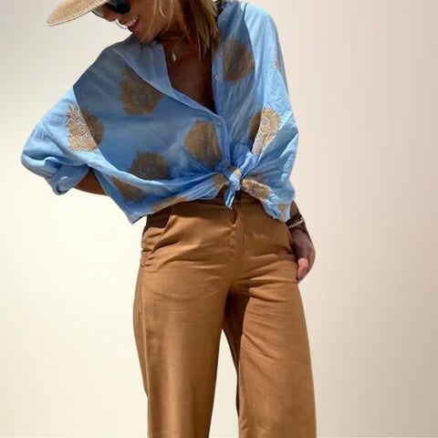 Valentine Paris™ I Gaby - Blouse Légère et Chic