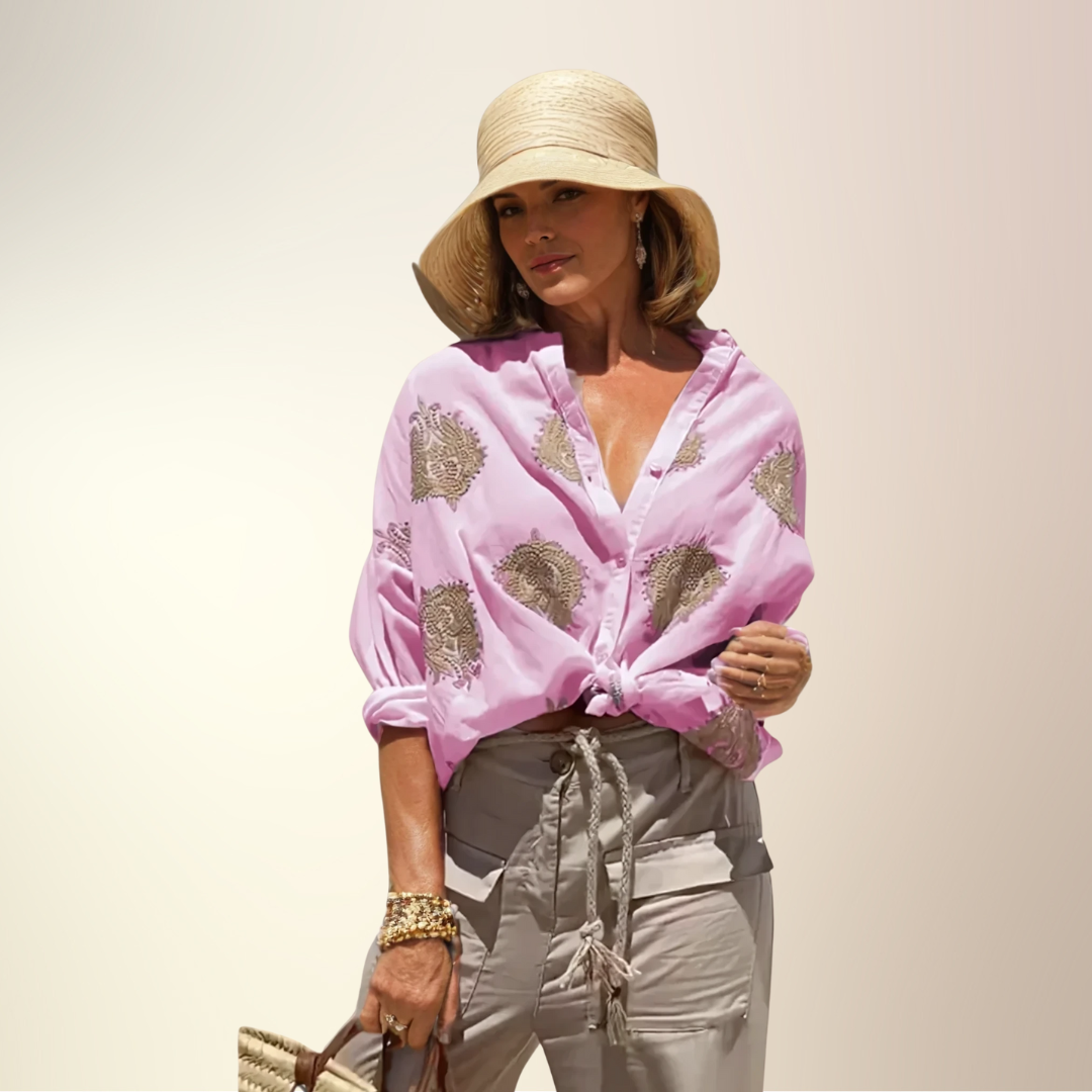 Valentine Paris™ I Gaby - Blouse Légère et Chic