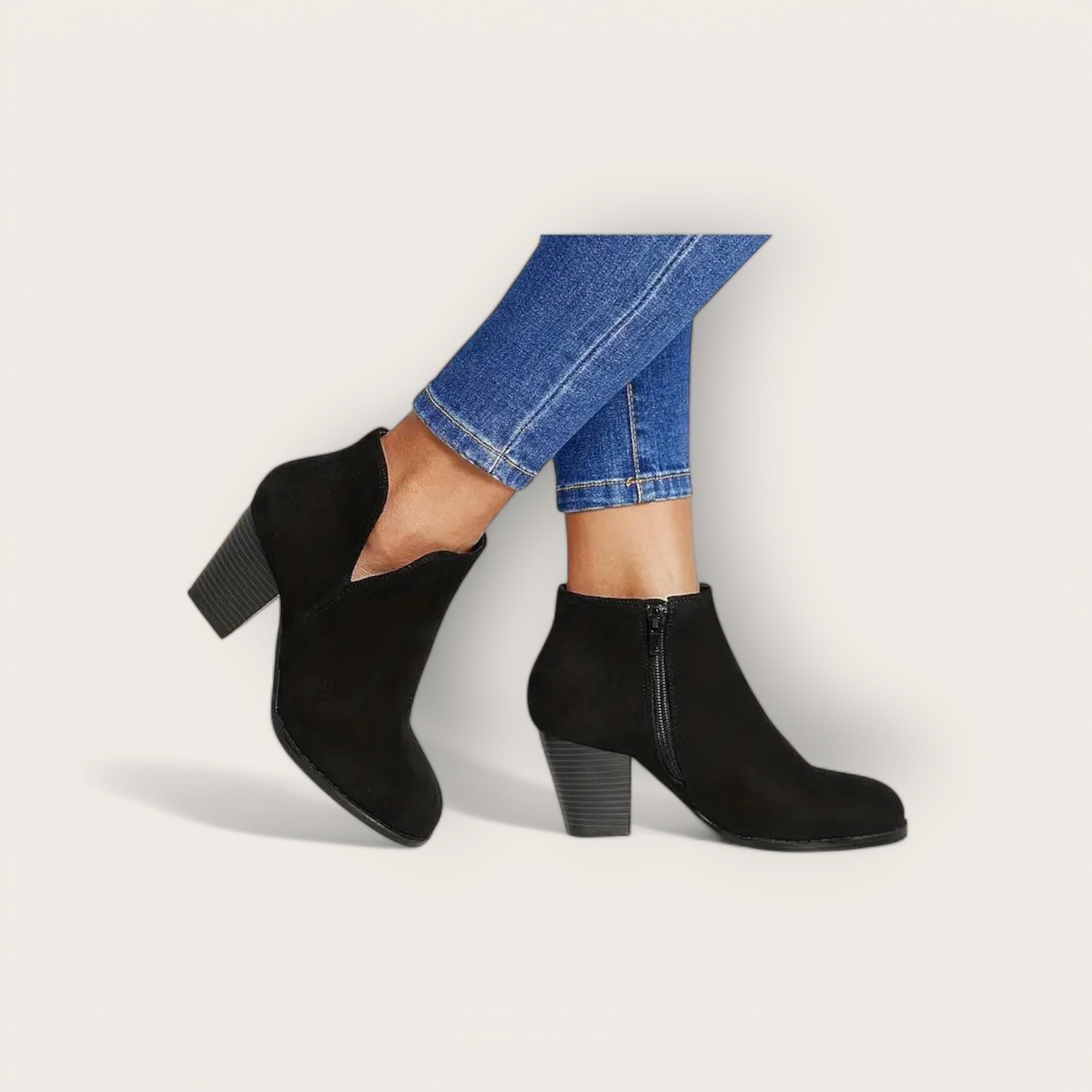 Valentine Paris™ | BOTTINES FEMME AVEC TALON ÉPAIS