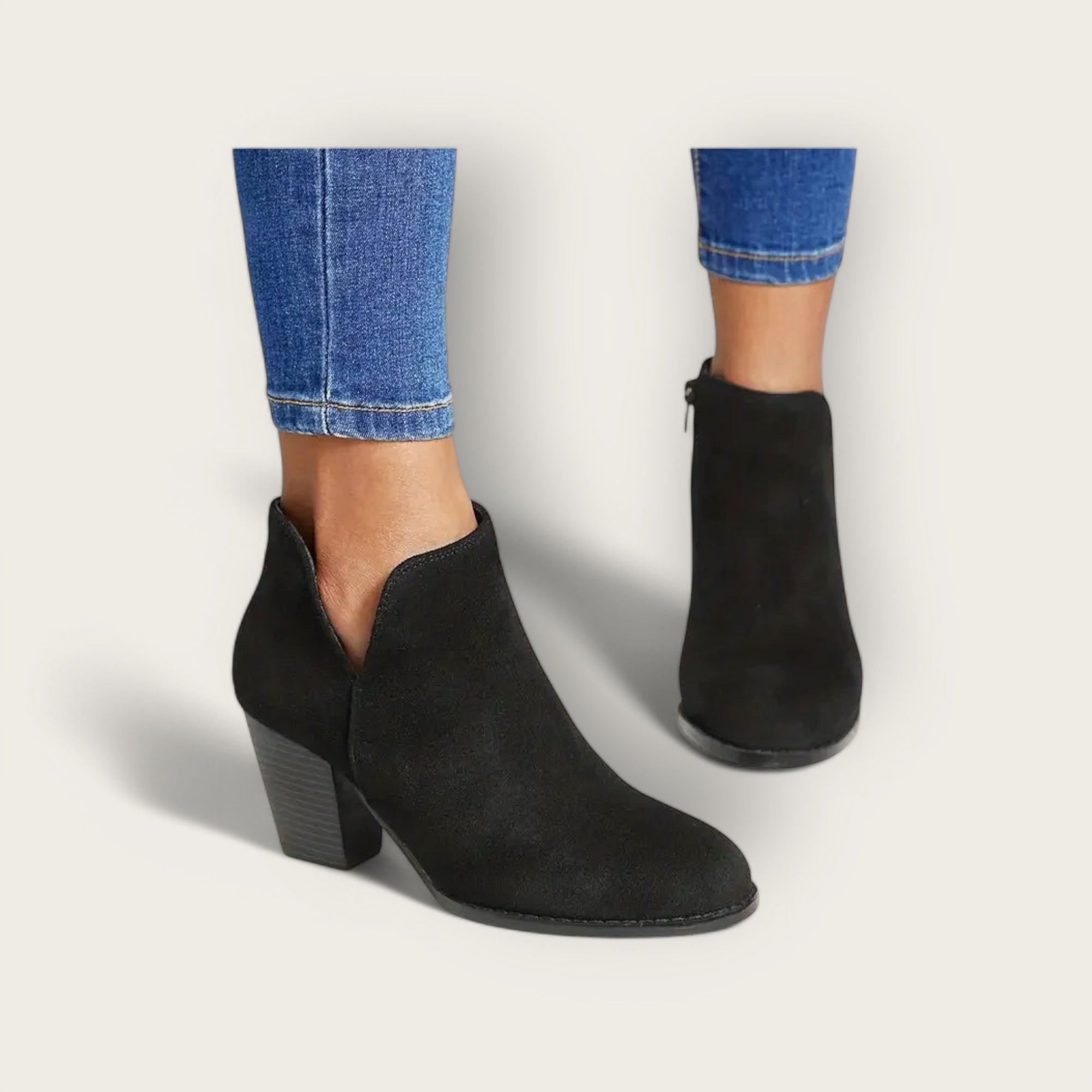 Valentine Paris™ | BOTTINES FEMME AVEC TALON ÉPAIS