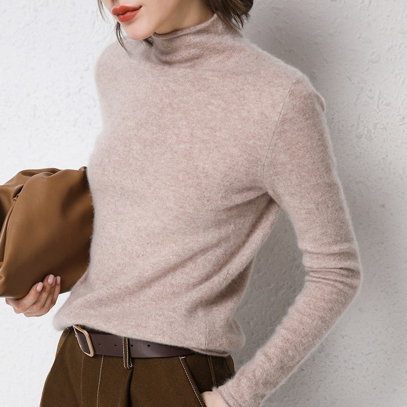 Valentine™ | Gabrielle - Pull à col montant en laine mérinos