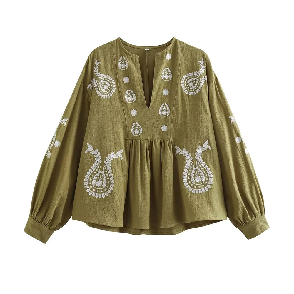 Valentine Paris™| Anaïs - Blouse Boho et Coton