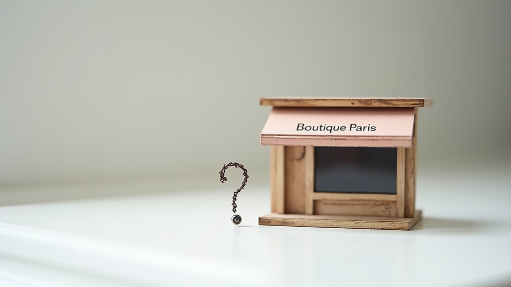 Illustration représentant une boutique en ligne douteuse avec des éléments de mise en garde