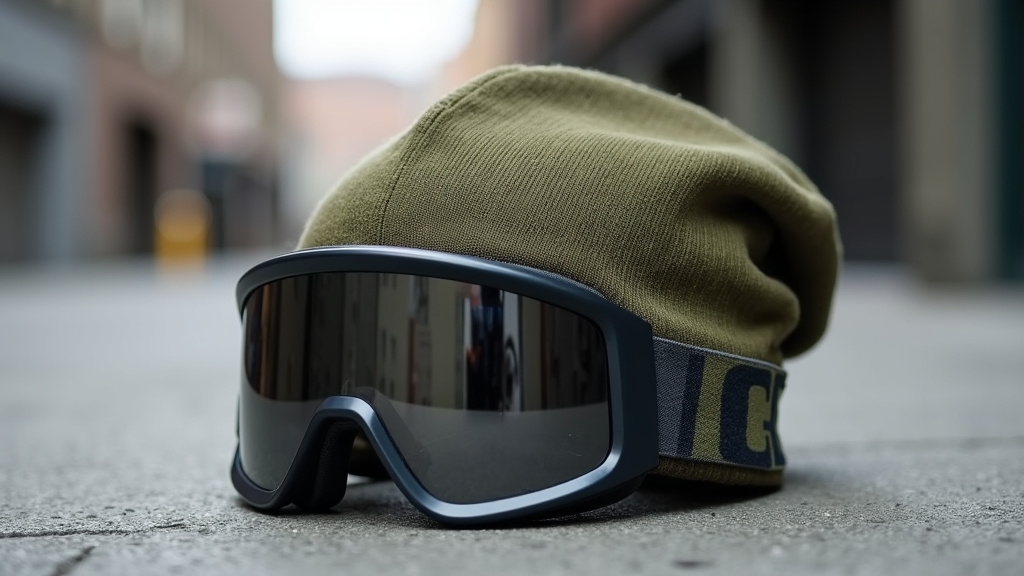 Bonnet C.P. Company avec lunettes Goggle emblématiques - style utilitaire urbain
