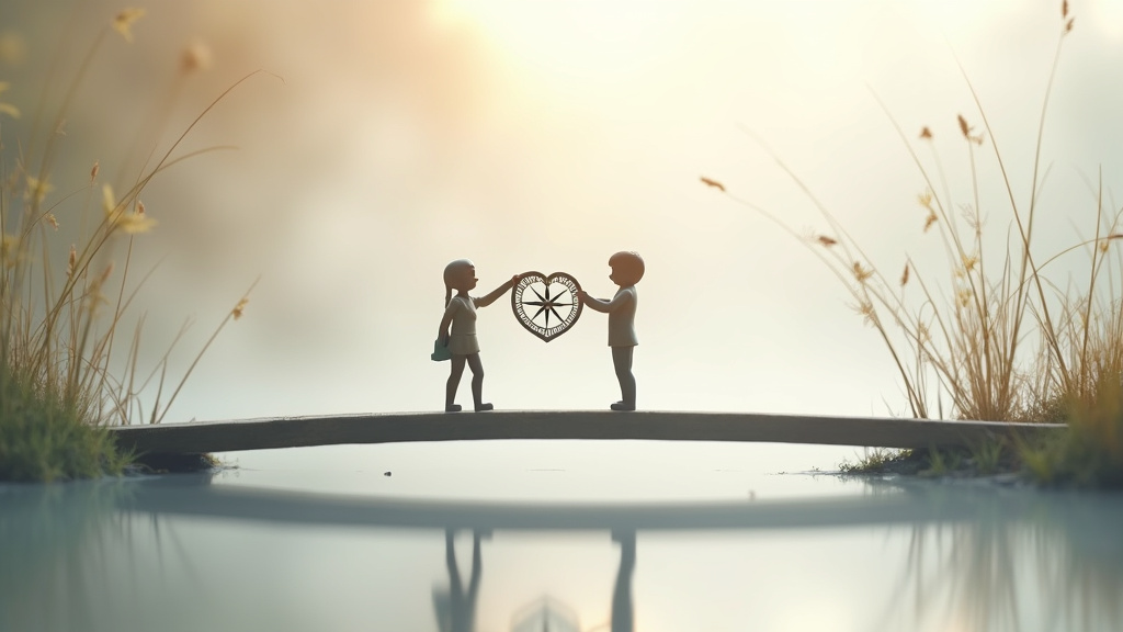 Couple heureux discutant ensemble sur leur compatibilité amoureuse